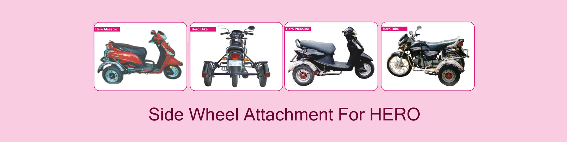 side wheel attachment for bike